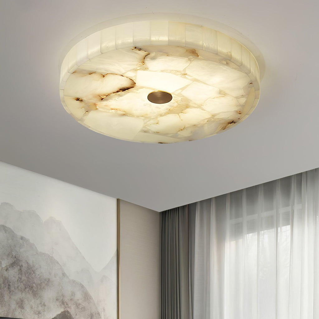 Digg Round Alabaster Ceiling Lamp
