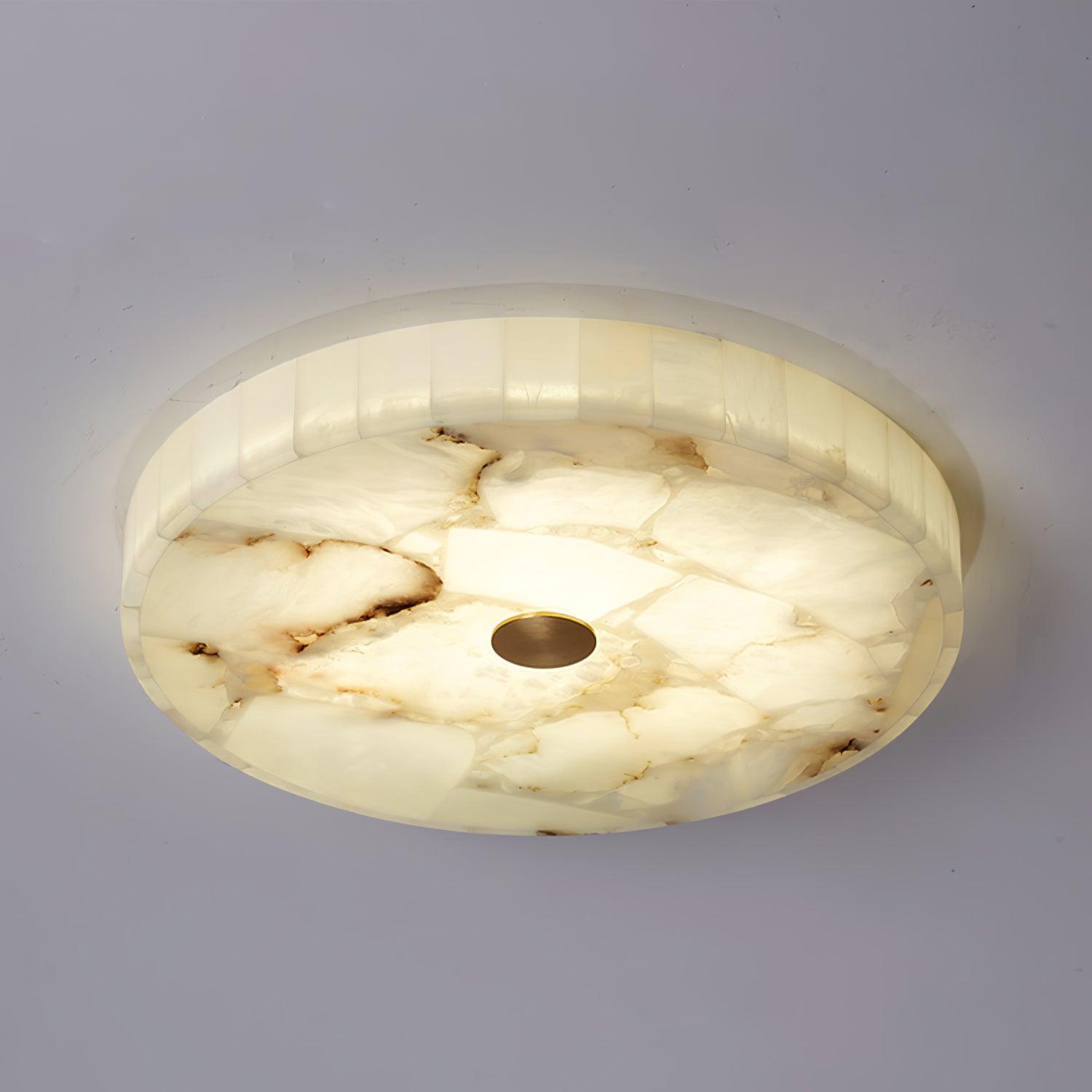 Digg Round Alabaster Ceiling Lamp
