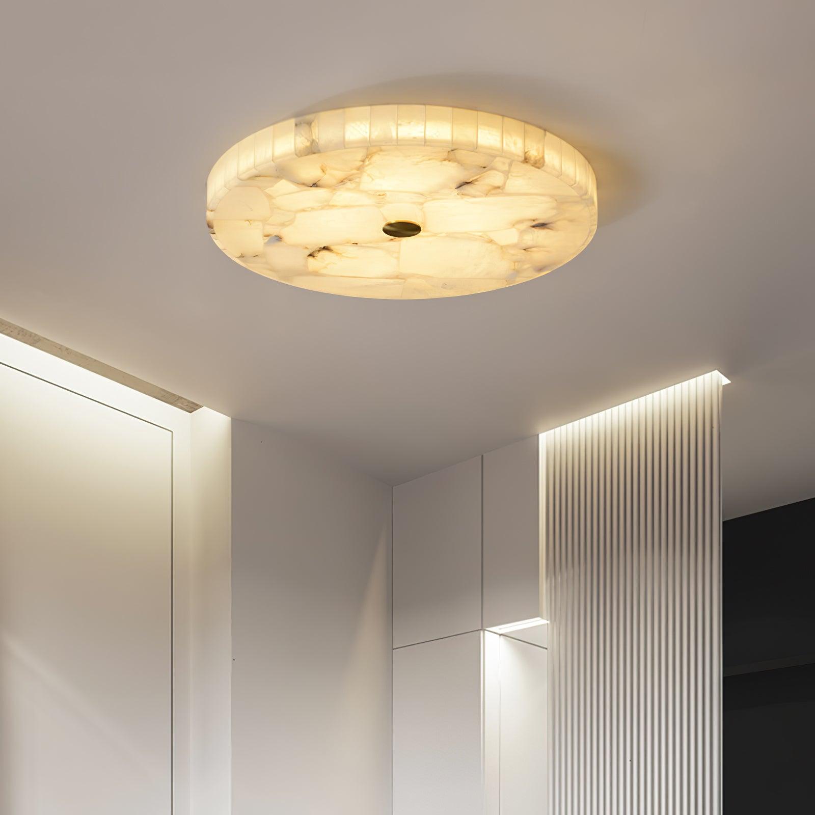 Digg Round Alabaster Ceiling Lamp