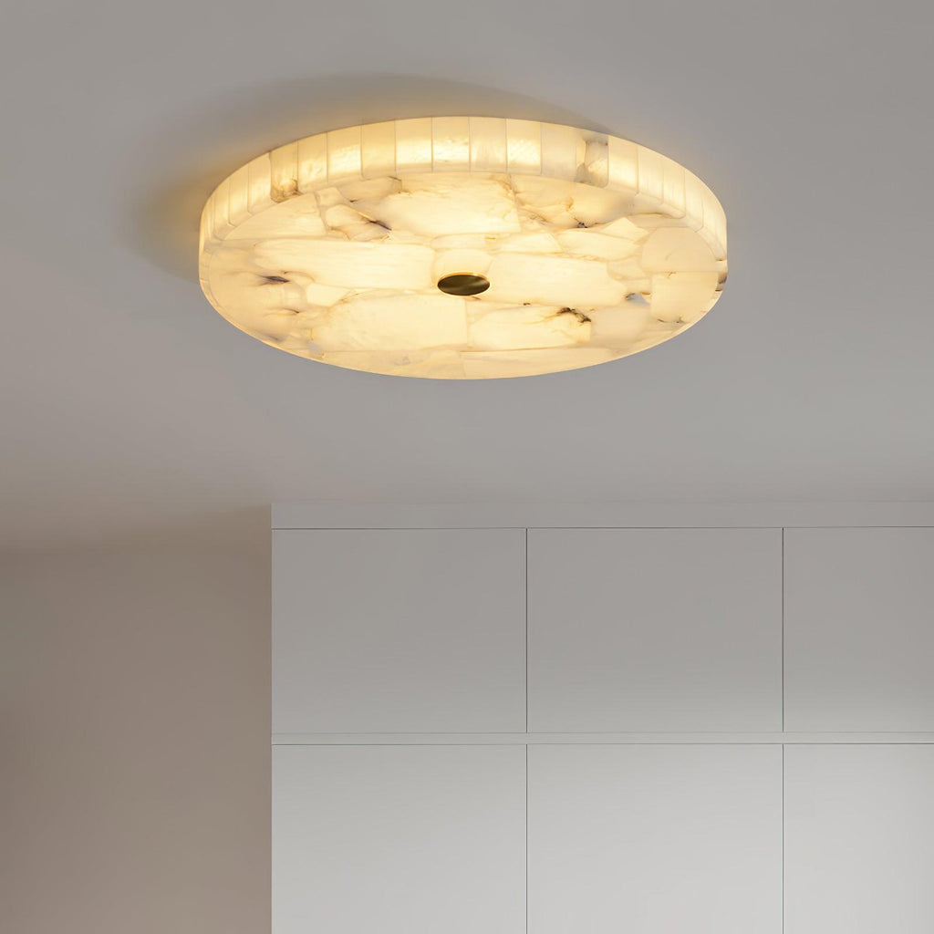 Digg Round Alabaster Ceiling Lamp