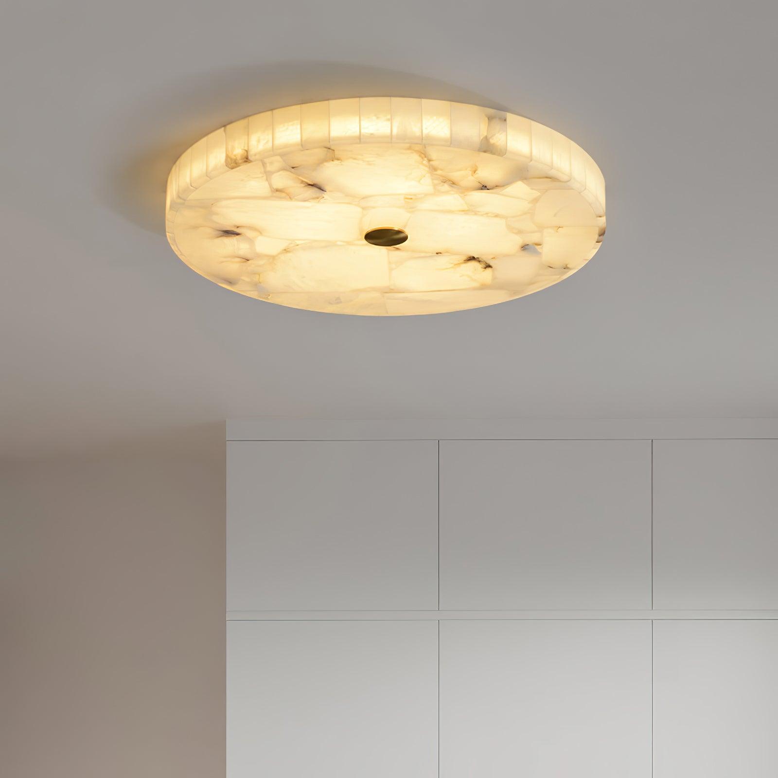 Digg Round Alabaster Ceiling Lamp