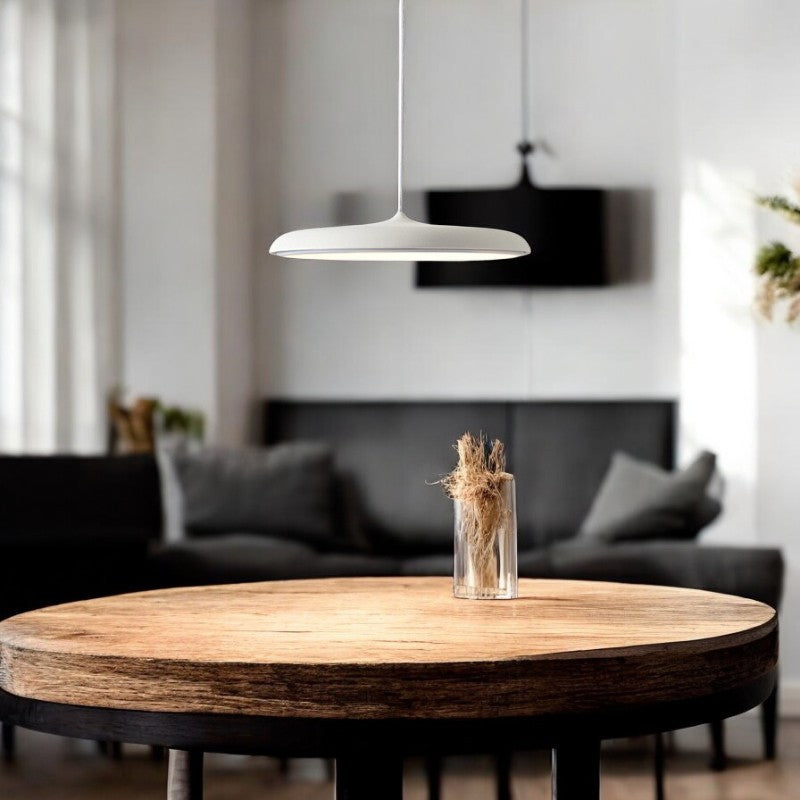 Scandinavian LED Pendant Light – Minimalist Hanging Light for Kitchen and Modern Interiors, 30 cm Diameter, Energy-Efficient Design