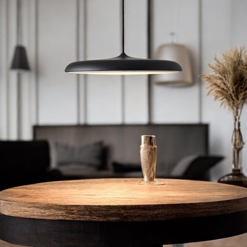 Scandinavian LED Pendant Light – Minimalist Hanging Light for Kitchen and Modern Interiors, 30 cm Diameter, Energy-Efficient Design
