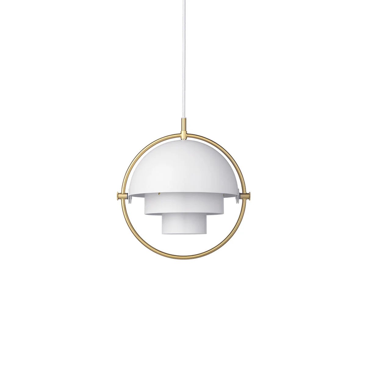 Scandinavian Multi-Tier Black Pendant Light – Elegant Kitchen Hanging Fixture with Layered Metal Shades