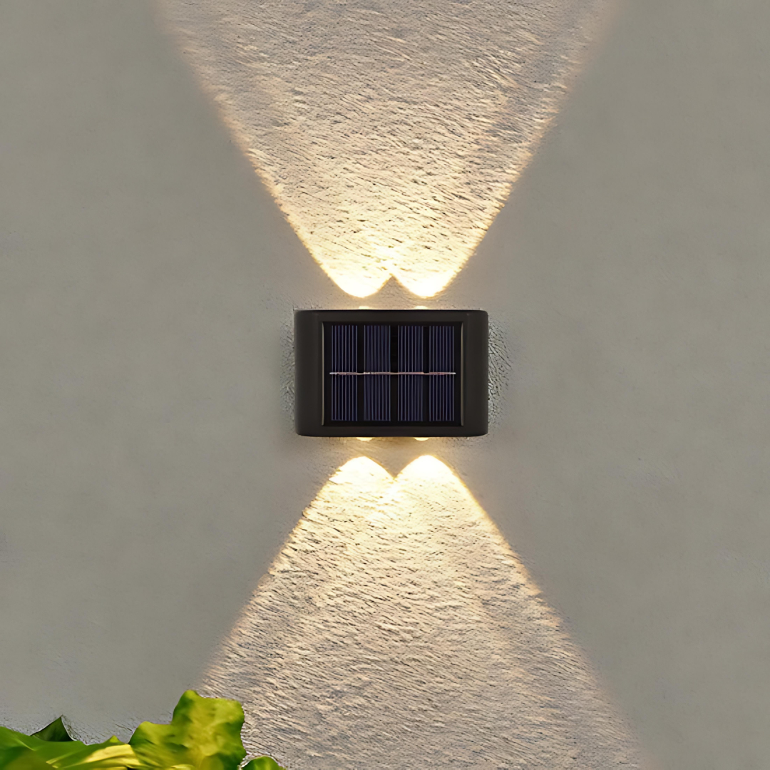 Solar LED Outdoor Light with Motion Sensor, 3 Adjustable Heads, IP65 Waterproof Garden Lights for Pathways and Walls