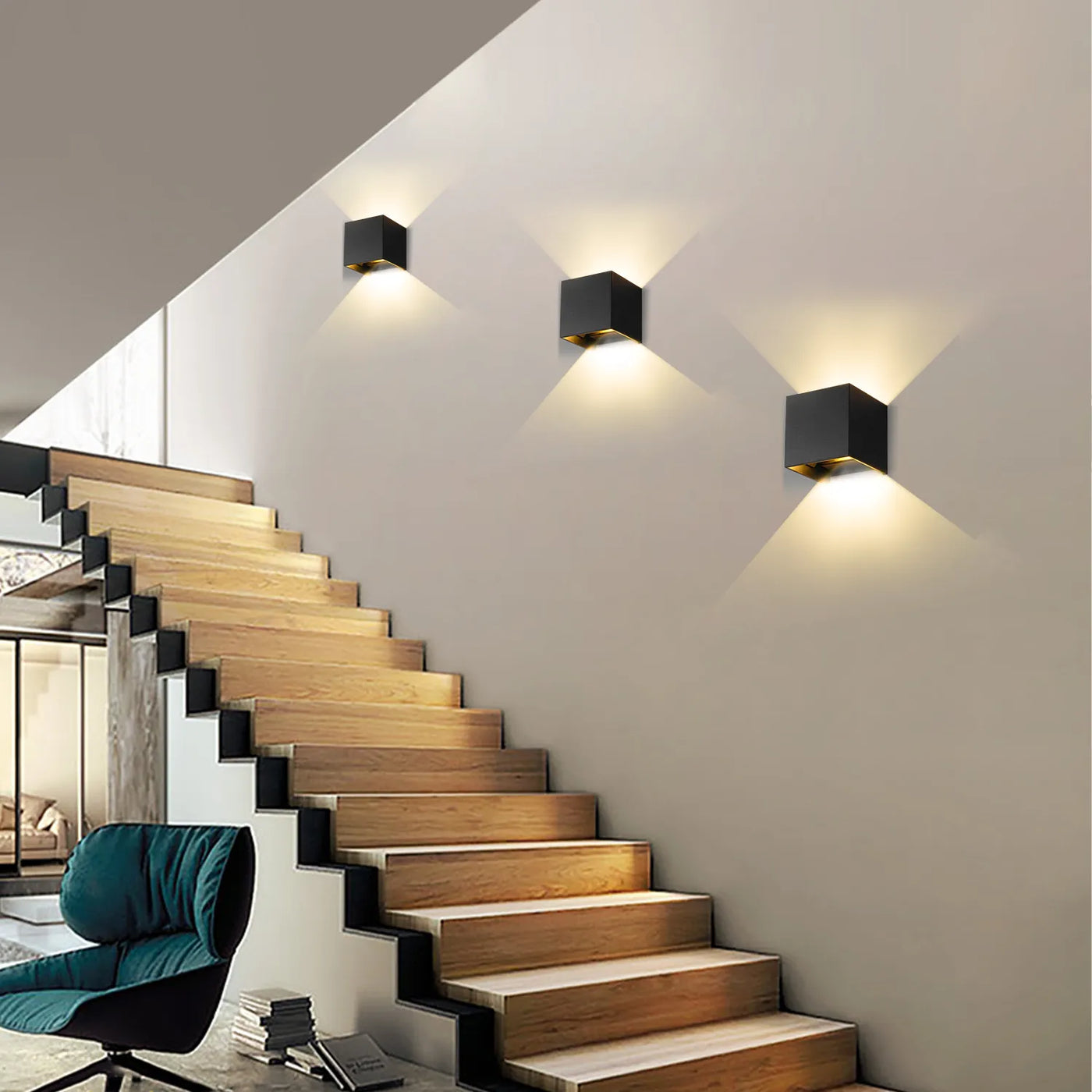 Wireless Rechargeable Wall Lamp with Adjustable Dual Lighting – 3000K Warm White LED Indoor Wall Lights Sconces