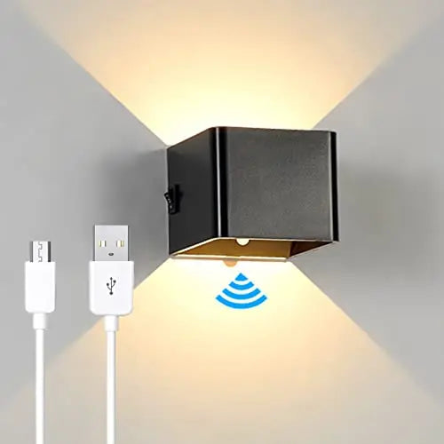 Wireless Rechargeable Wall Lamp with Adjustable Dual Lighting – 3000K Warm White LED Indoor Wall Lights Sconces